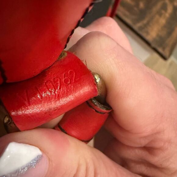 Vintage Louis Vuitton Black/Red Epi Noé Bucket Bag W/COA - Picture 6 of 16